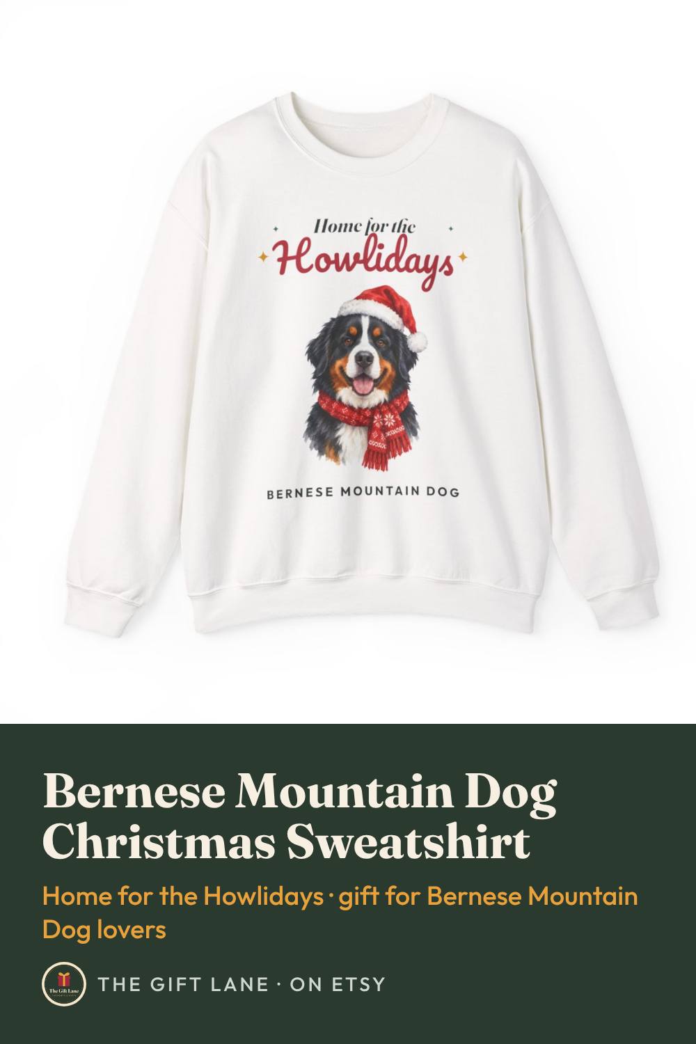 Bernese Mountain Dog Christmas Sweatshirt