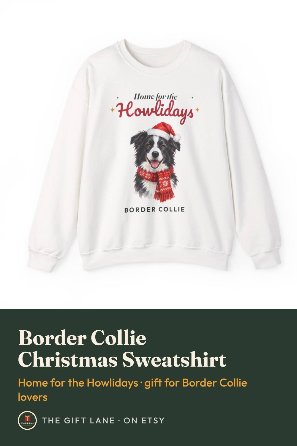 Border Collie Christmas Sweatshirt